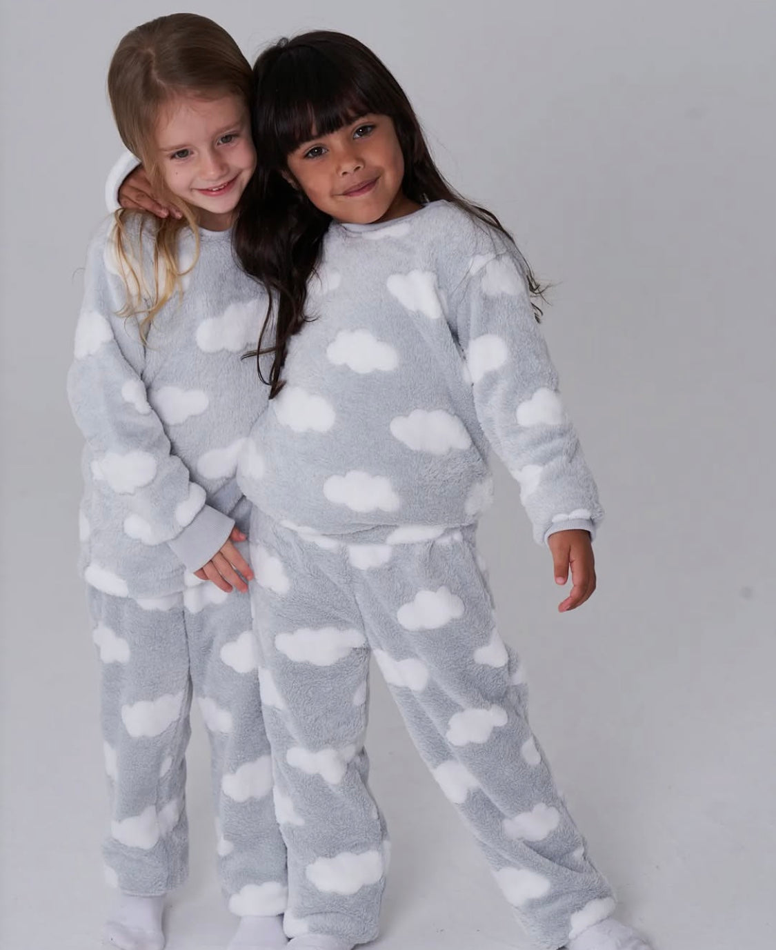 KIDS CLOUD PJ SET - GREY