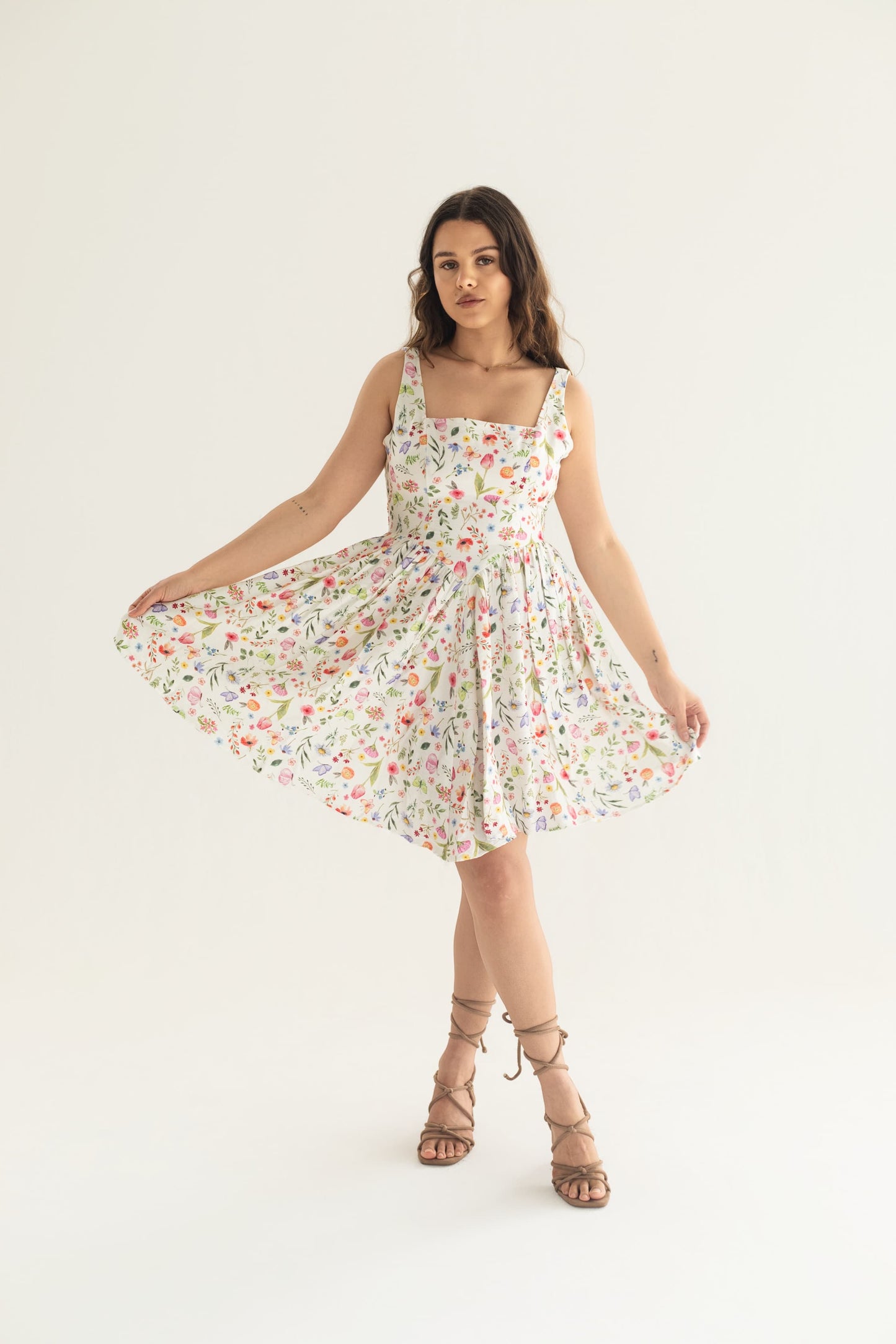 THE REN DRESS - SWEETPEA PRINT