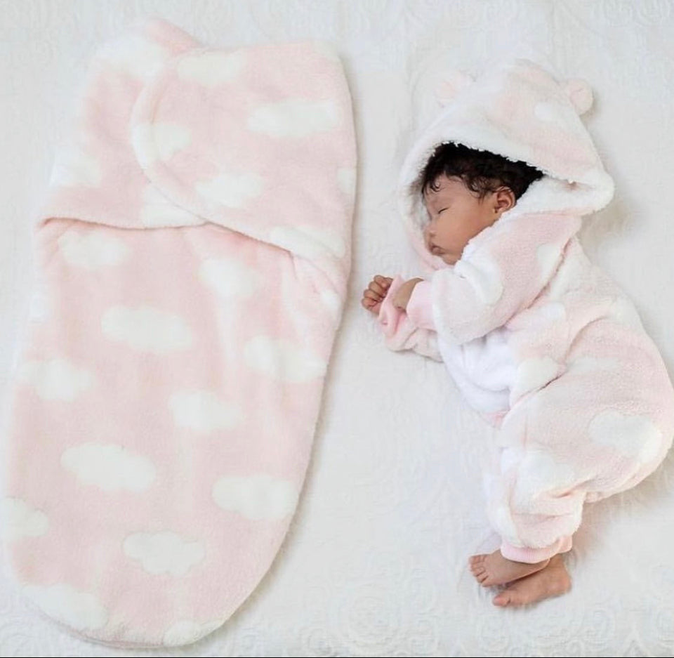 BABY CLOUD ONESIE - PINK