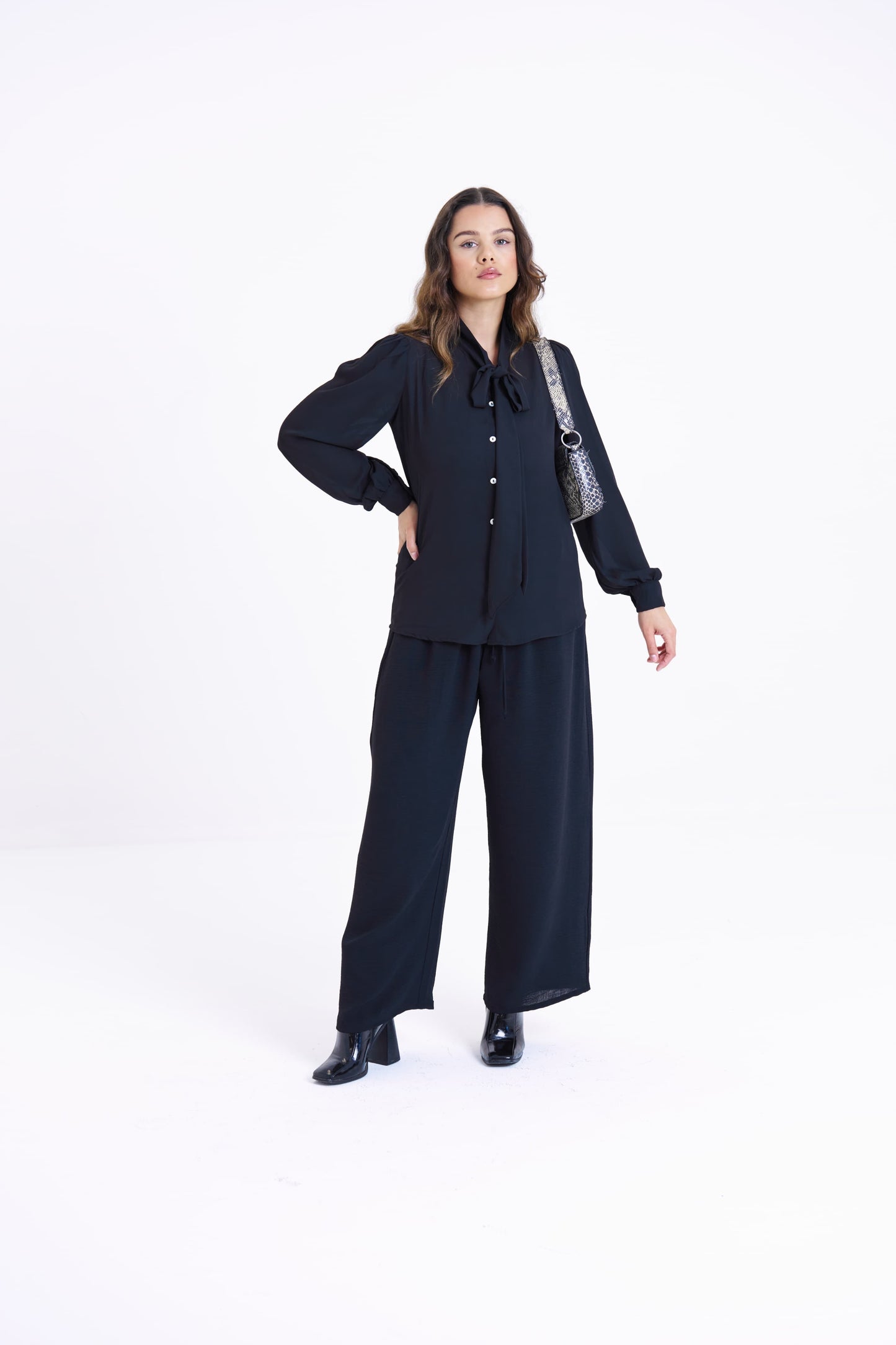 ISSEY WIDE-LEG PANT - BLACK