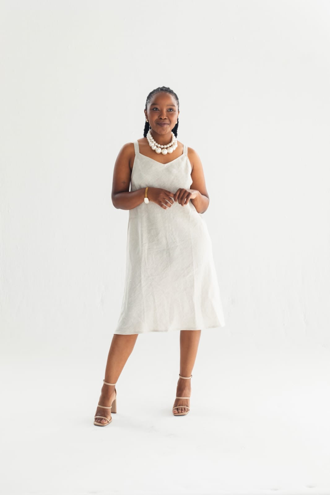 THE SICILY DRESS - STONE
