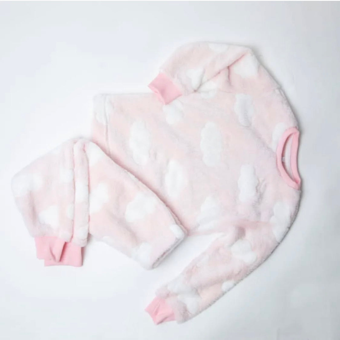 KIDS CLOUD PJ SET - PINK