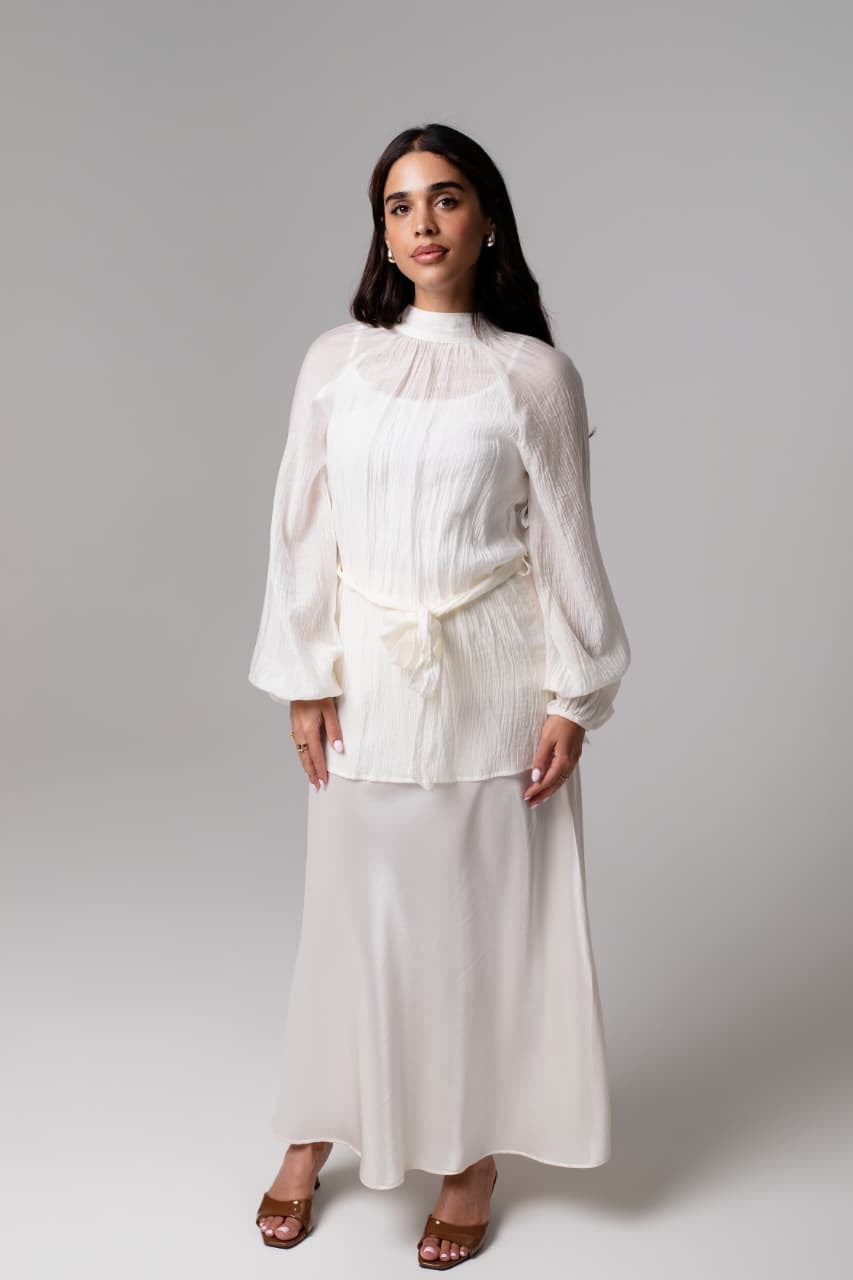 THE RIZ BLOUSE - CREAM