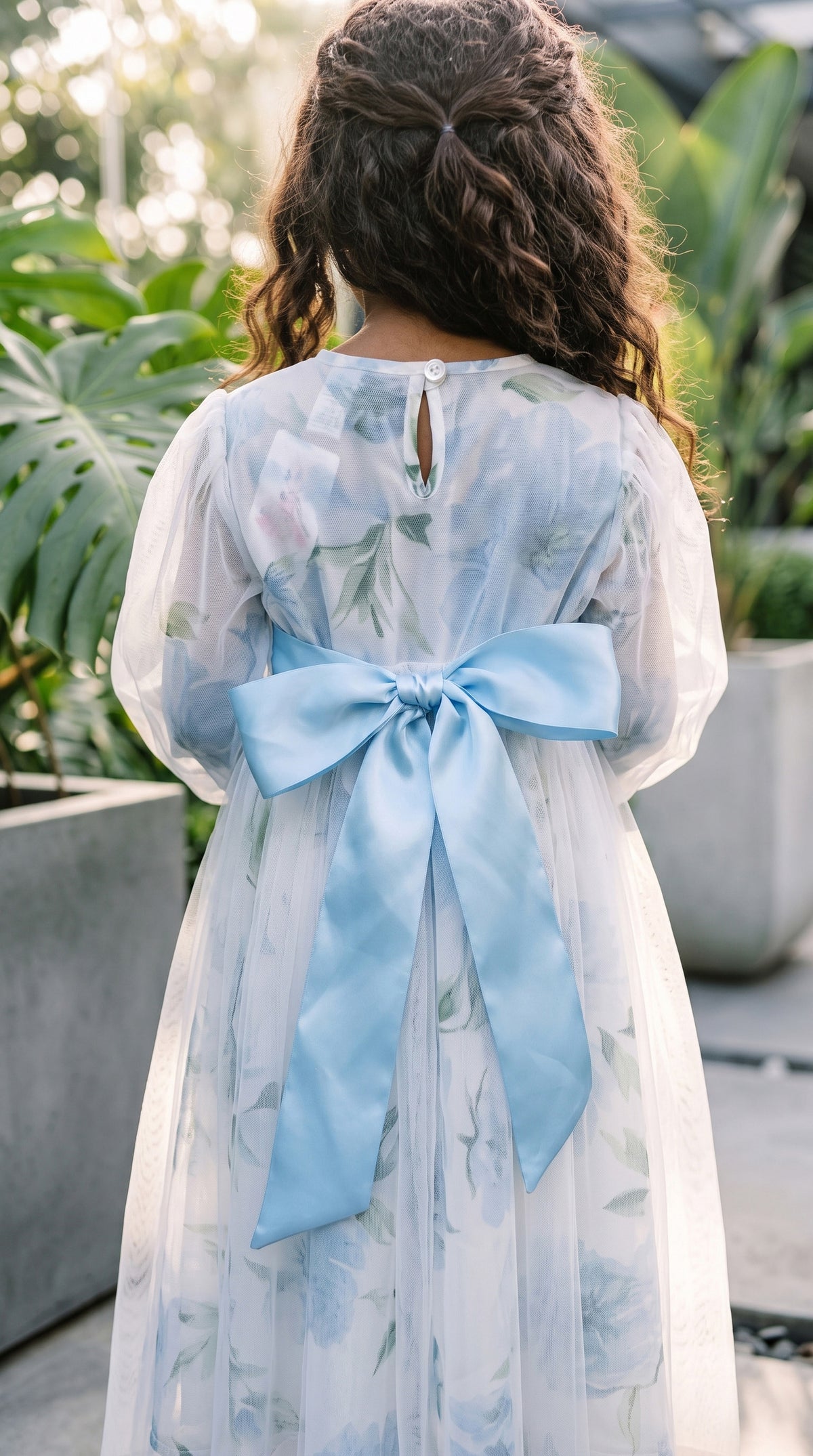 THE TALIAH DRESS - BLUE FLORAL