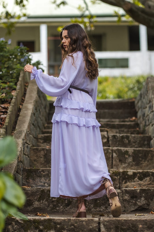 THE ALAIA DRESS IN LILAC