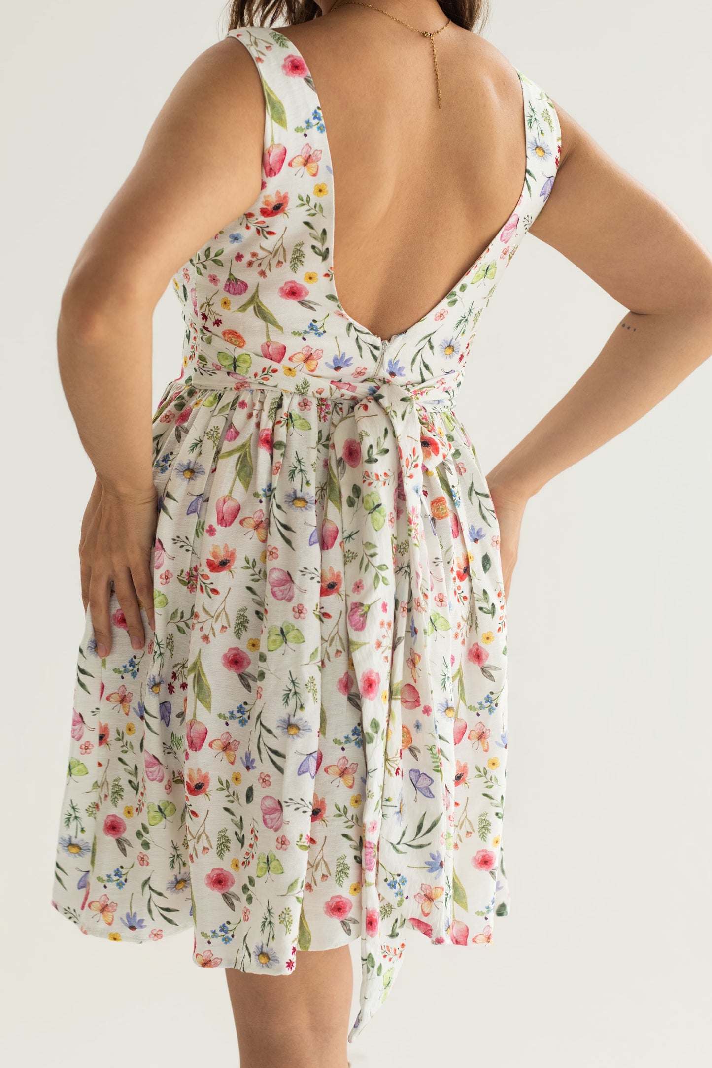 THE REN DRESS - SWEETPEA PRINT
