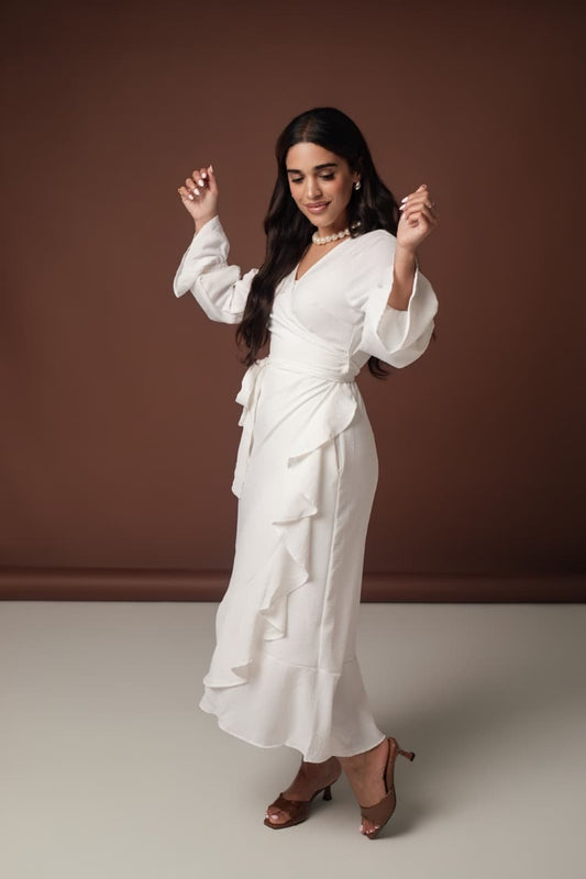 THE CLAIRE DRESS - CREAM