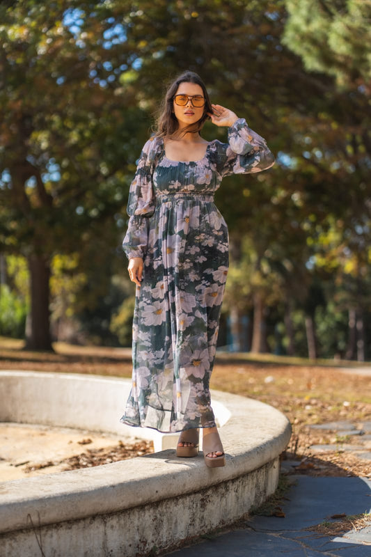 KHAI DRESS IN KYOTO PRINT