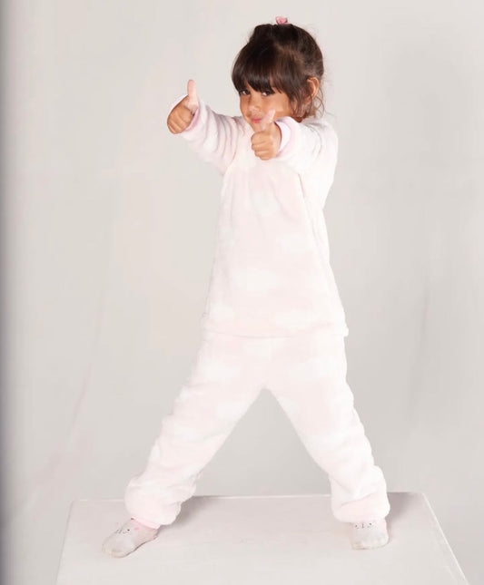 KIDS CLOUD PJ SET - PINK