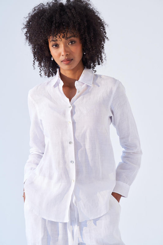 LINEN SHIRT IN WHITE