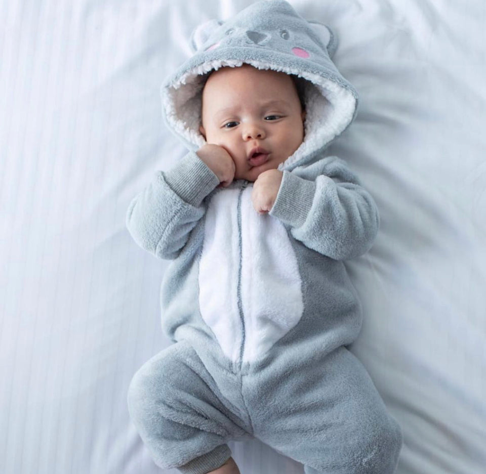 BABY ONESIE IN GREY