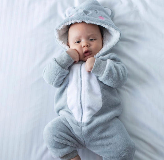 BABY ONESIE IN GREY